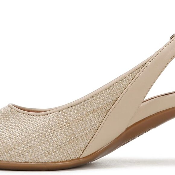 Women's Tansy Slip-On Shoes with 2 1/8 Inch Flared Heel in Coastal Tan - Picture 9 of 9